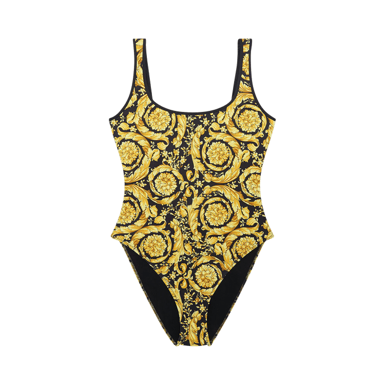 Versace One Piece Bathing Suit "Gold/Print"