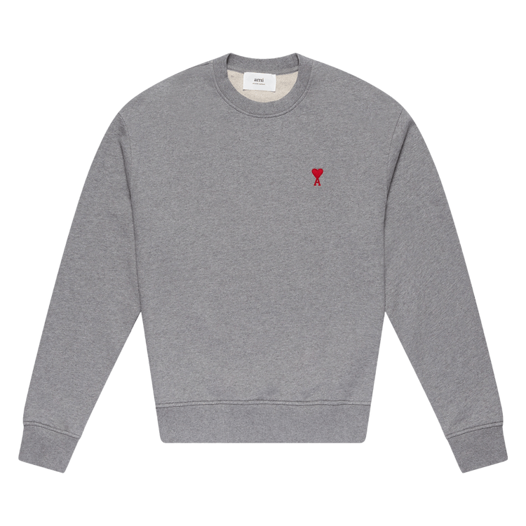 Ami Small Logo Sweatshirt "Heather Grey"