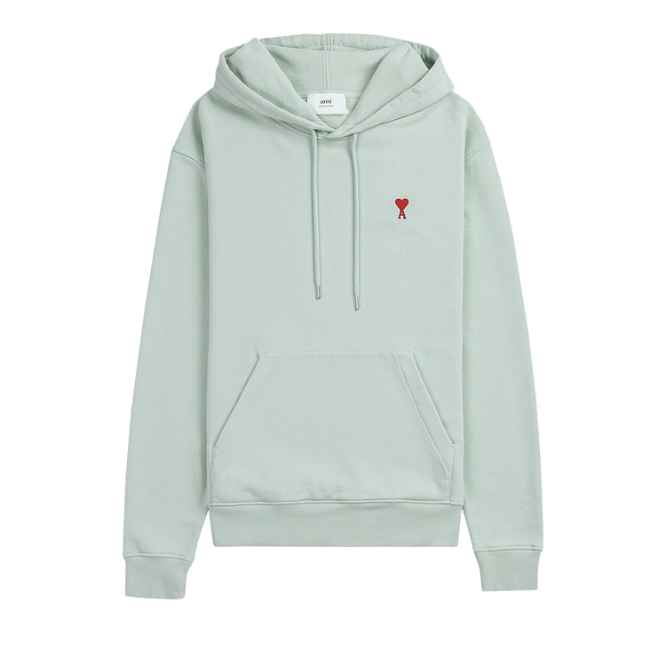 Ami Small Logo Hoodie "Pale Green"