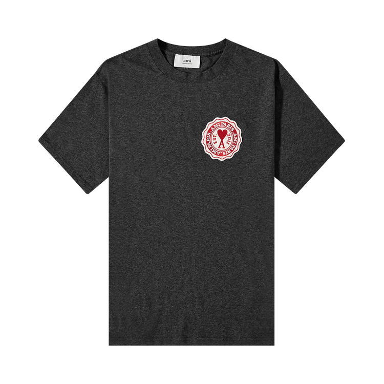 Ami Patch T-Shirt "Anthracite"