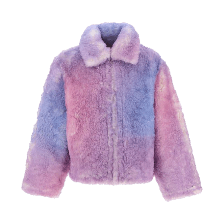 ERL Gradient Shearling Coat "Pink"