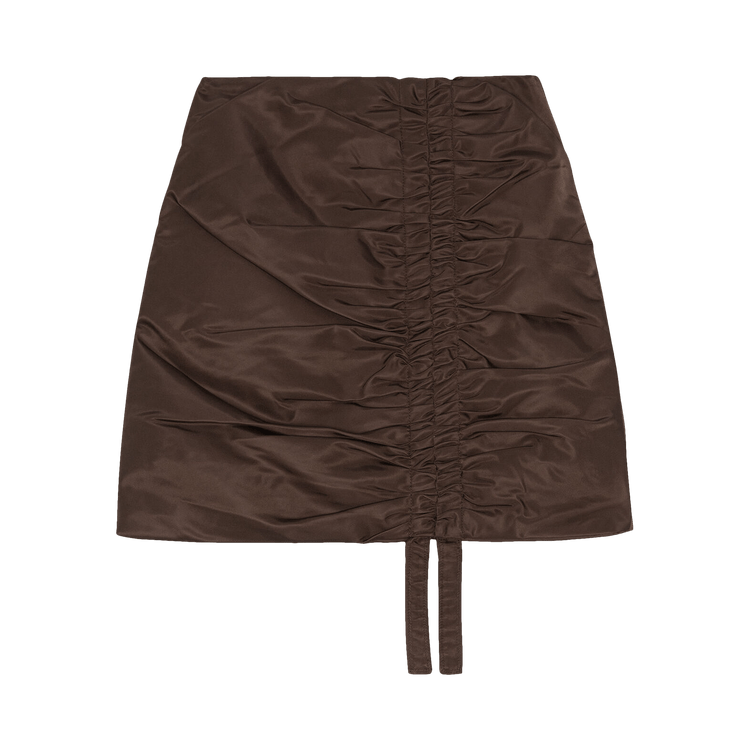 GANNI Mini Skirt "Chicory Coffee"
