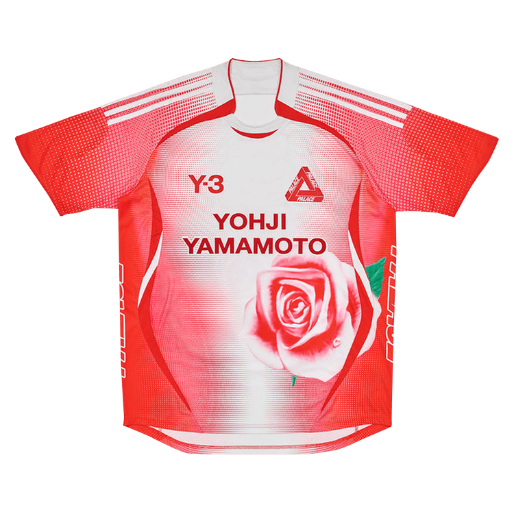 Y-3 x Palace Football T-Shirt "White/Red"