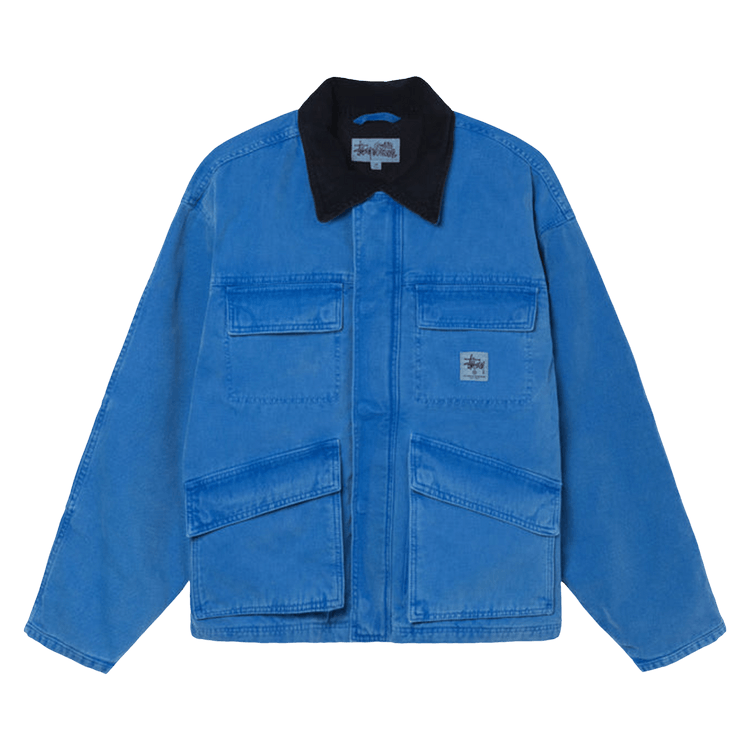 Stussy Washed Canvas Shop Jacket "Blue"
