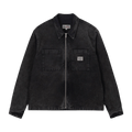 Stussy Washed Canvas Zip Shirt "Black"