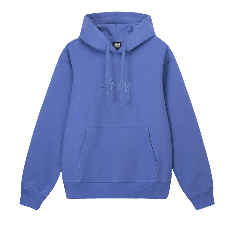 Stussy Stock Logo Appliqué Hoodie "Denim"