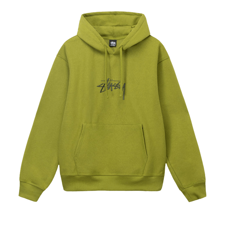 Stussy Stock Logo Appliqué Hoodie "Moss"