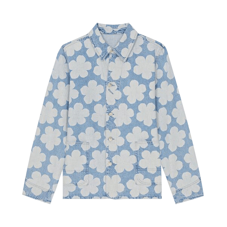 Kenzo Printed Worwkear Denim Jacket "Sky Blue"