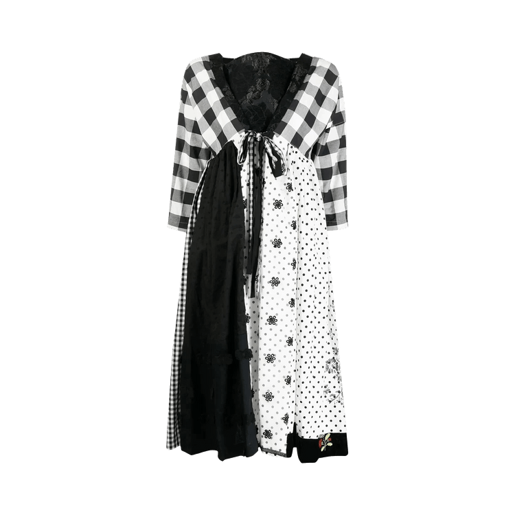 Comme des Garçons Flower Mix Patterned Dress "Black"