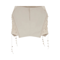 Hyein Seo Laced Mini Skirt "Oatmeal"