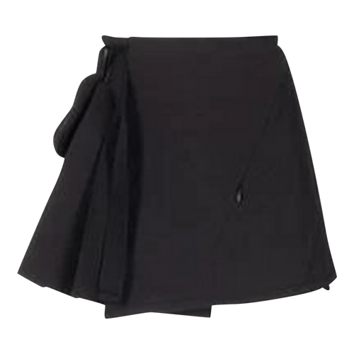 Hyein Seo Pleated Wrap Skirt "Black"