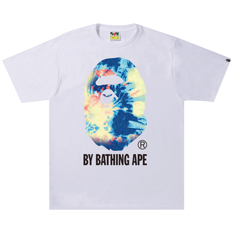 BAPE Tie Dye By Bathing Ape Tee "White/Multicolor"