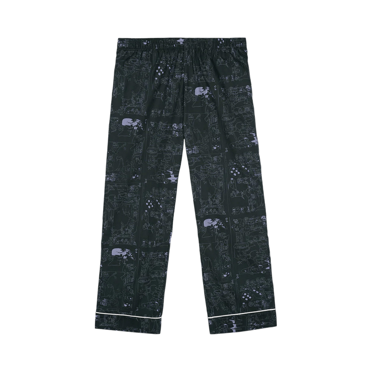 Brain Dead Hedgehog Pajama Bottom "Forest Green"