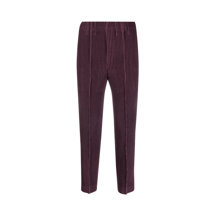 Homme Plissé Issey Miyake Color Pleated Pants "Mulberry"