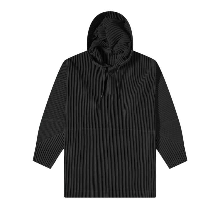 Homme Plissé Issey Miyake Color Pleated Hoodie "Black"