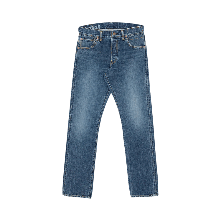 Visvim Social Sculpture Slim Damaged Denim "Indigo"