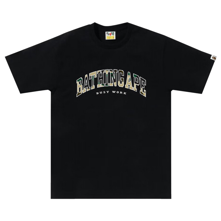 BAPE 1st Camo Logo Tee "Black/Yellow"