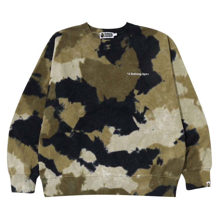 BAPE Chusen Loose Fit Crewneck "Olive Drab"