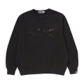 BAPE Patch Relaxed Fit Crewneck "Charcoal"