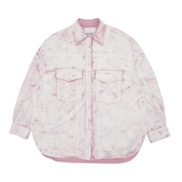 Attico Oversized Denim Jacket "Pink"