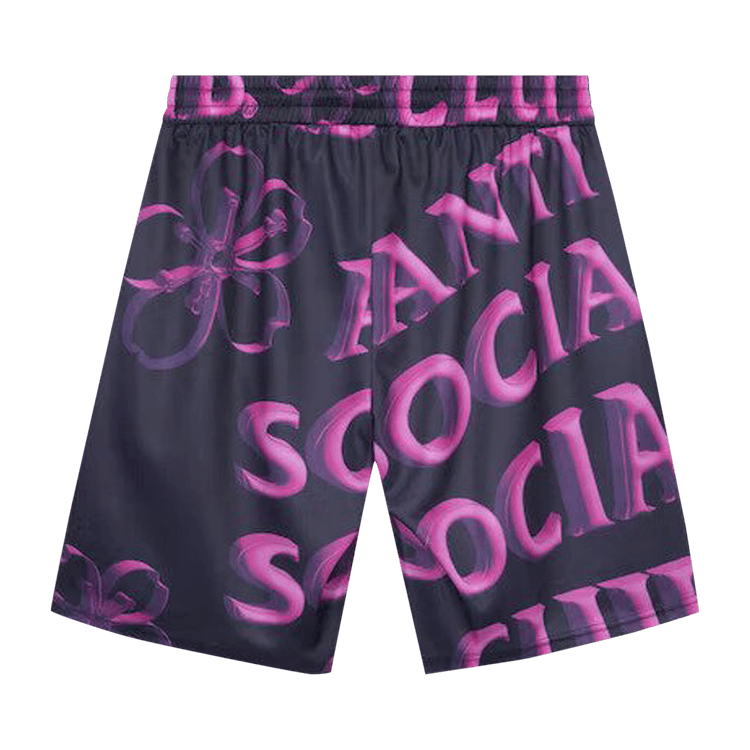 Anti Social Social Club Coral Crush Mesh Bored Shorts "Black"