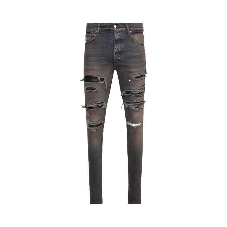 Amiri Leather Thrasher "Dark Indigo"