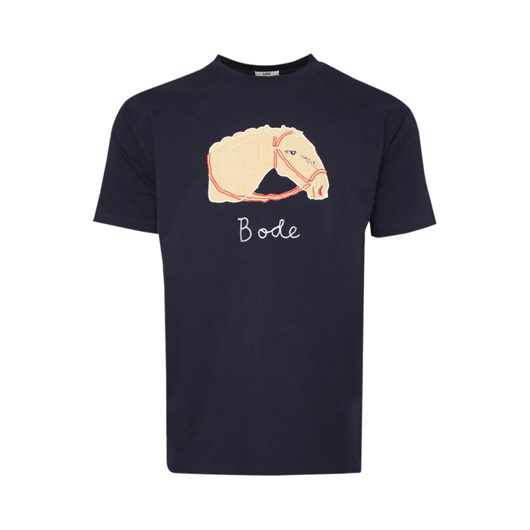 Bode Pony Applique Tee "Midnight"