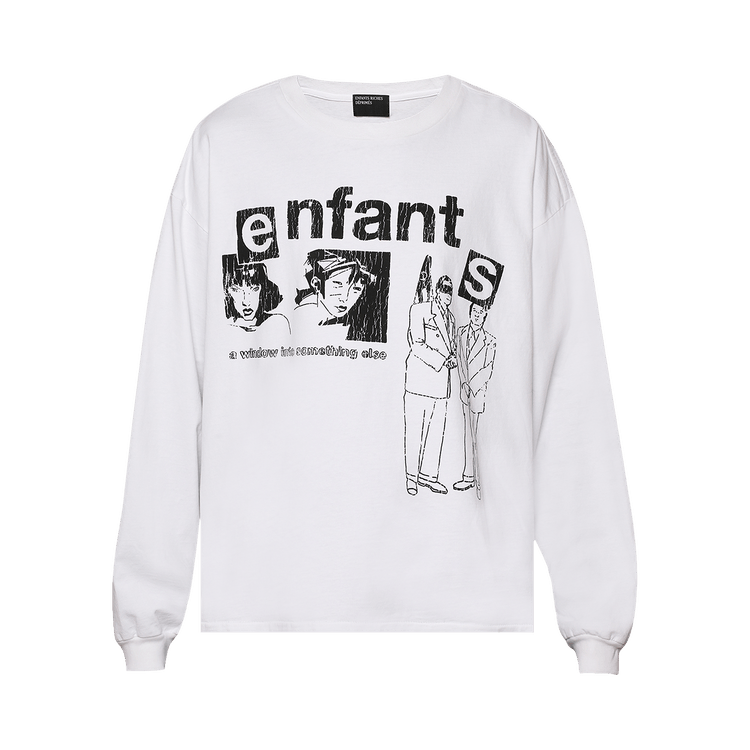 Enfants Riches Déprimés Window Into Something Else Long-Sleeve T-Shirt "White/Black"