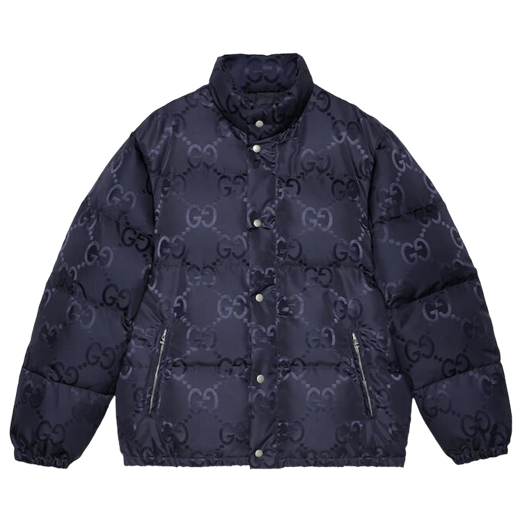 Gucci Jumbo GG Canvas Down Jacket "Blue"