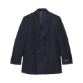 Gucci Horsebit Striped Wool Jacket "Dark Blue"