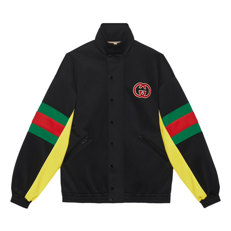 Gucci Light Neoprane Jacket With Web "Black"