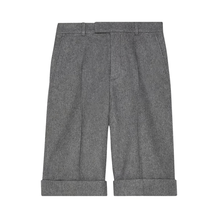 Gucci Melange Cloth Shorts "Light Grey"