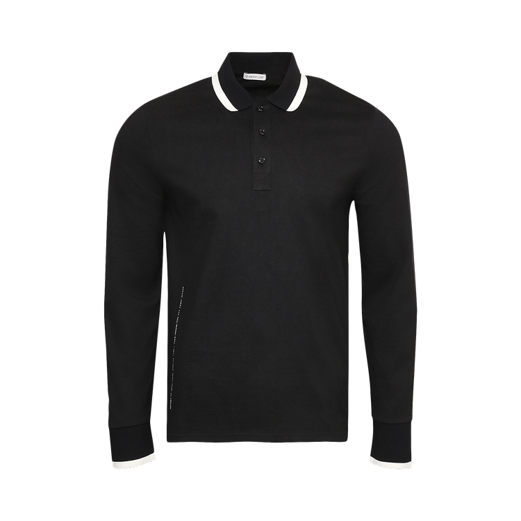 Moncler Genius Long-Sleeve Polo "Black"