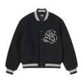 Stussy Casentino Wool Varsity Jacket "Black"