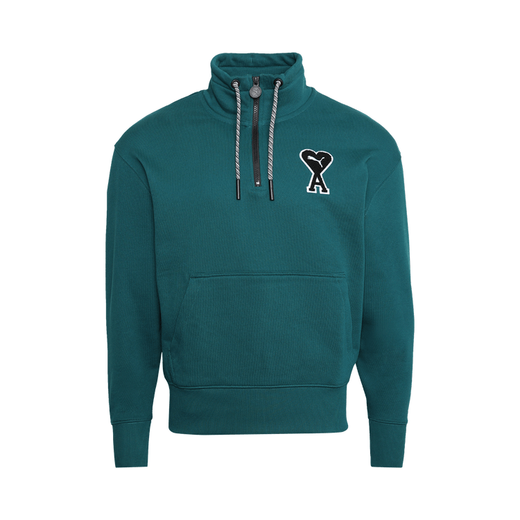 Puma x Ami Half-Zip Sweatshirt "Varsity Green"