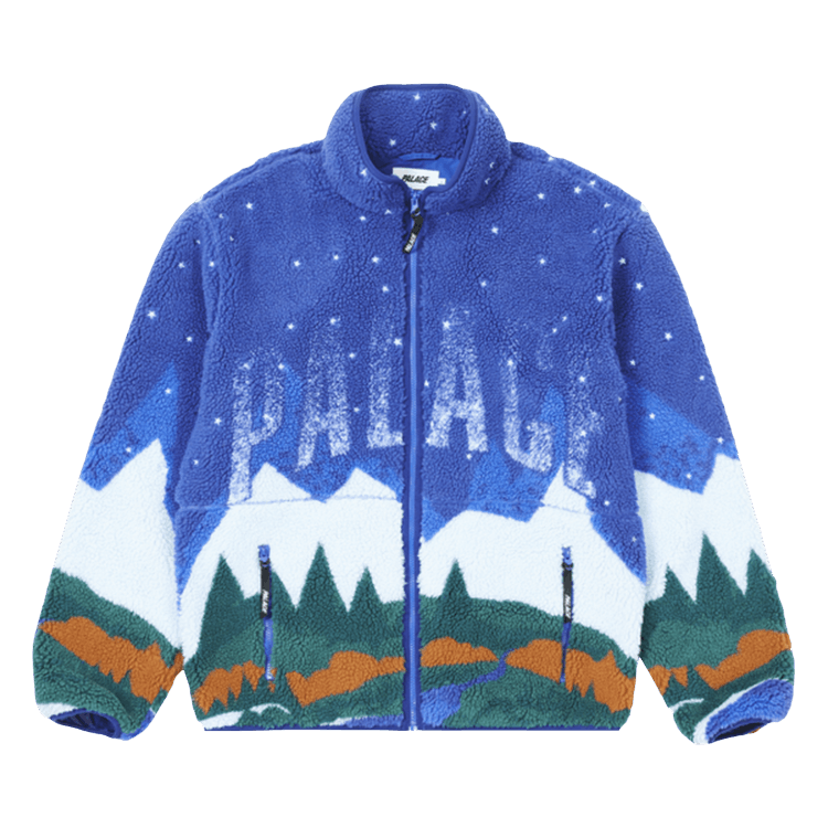 Palace Peak Funnel Fleece "Blue"