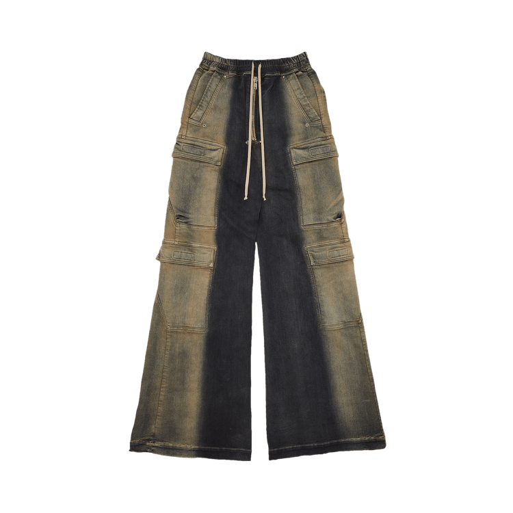 Rick Owens Jumbo Denim Double Cargo "Mineral Pearl Degrade"