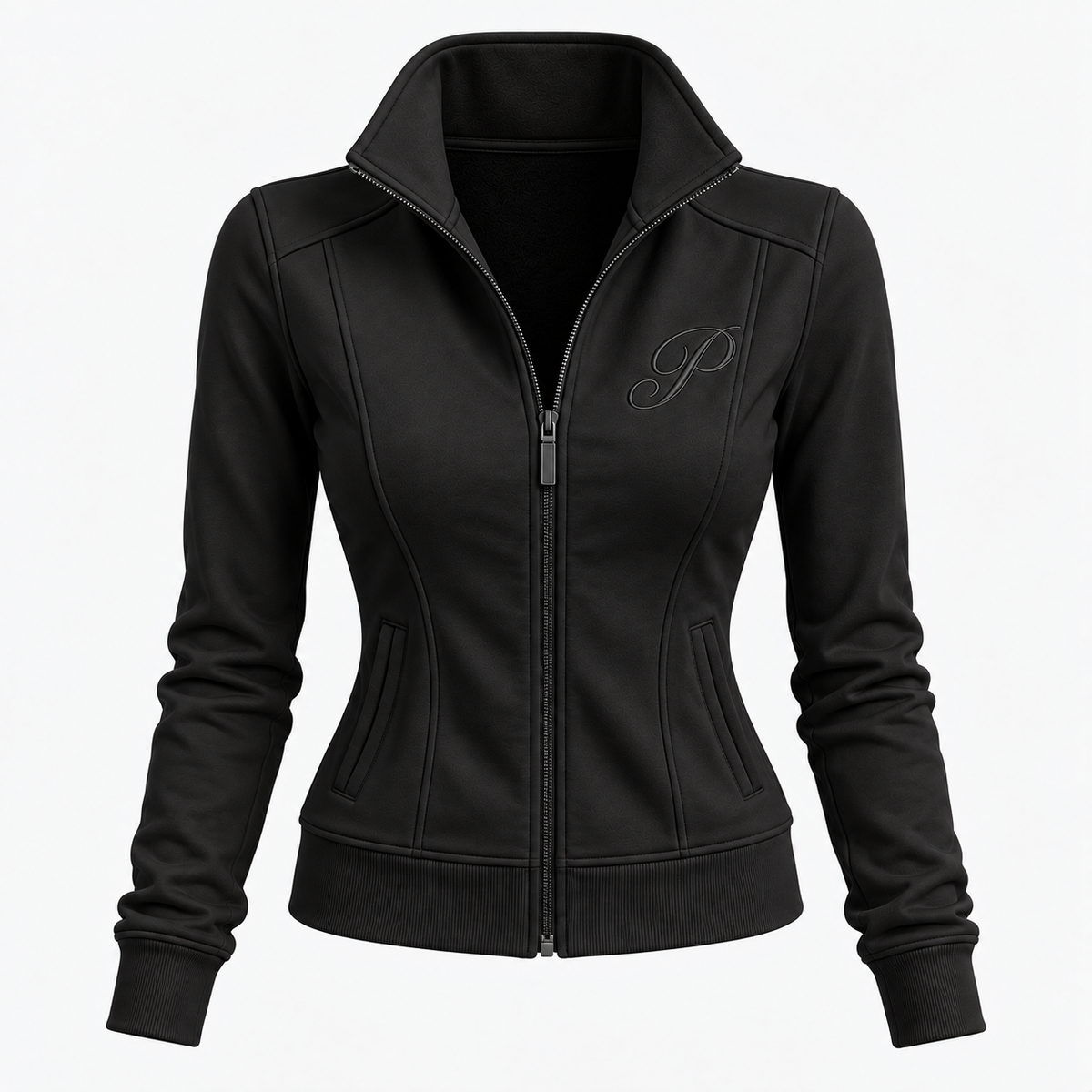 Palamera Black Monogram Track Jacket