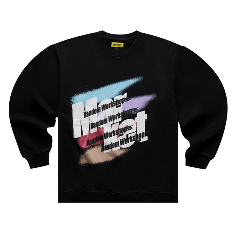 Market Random Workshop Splatter Crewneck Sweatshirt "Charcoal"