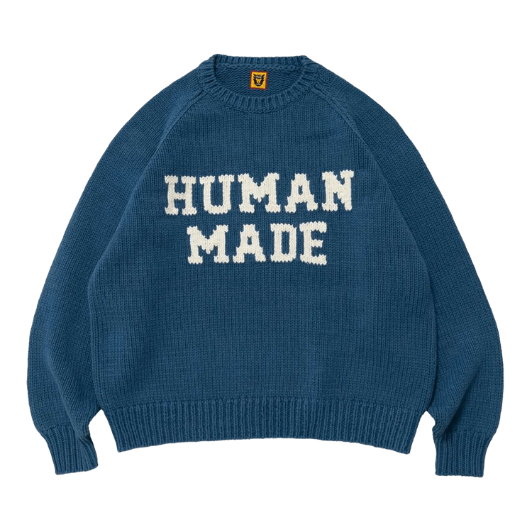Human Made Raglan Knit Sweater "Blue"