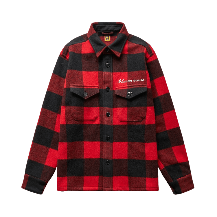 Human Made Wool Overshirt "Red"