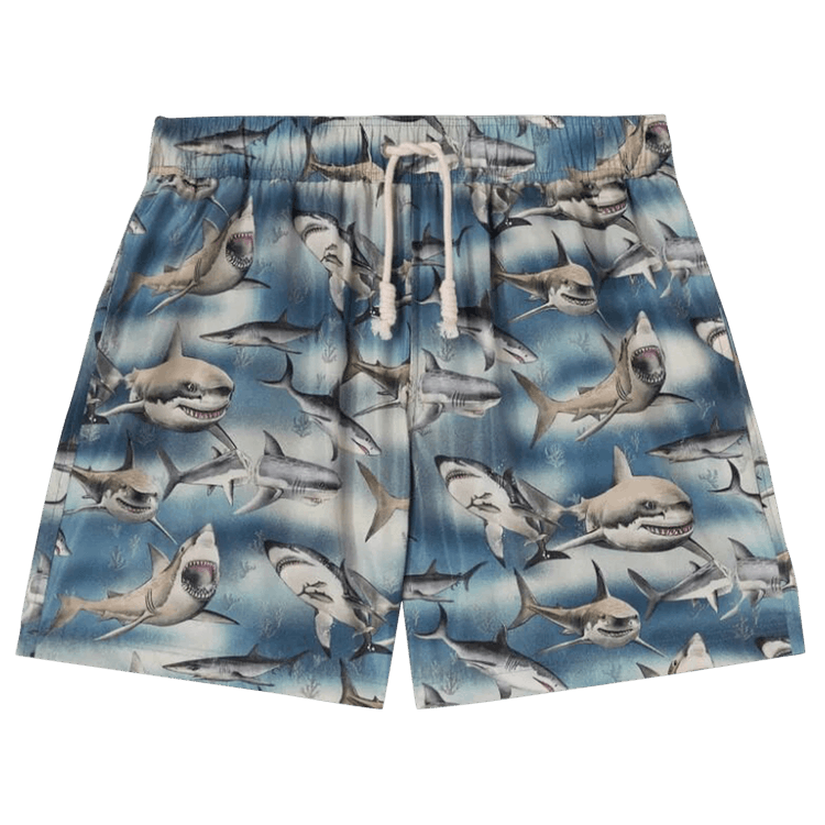 Palm Angels Sharks Swimshorts "Blue"