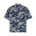 Palm Angels Sharks Bowling Shirt "Blue"