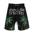 Palm Angels Palms And Skull Vintage Sweatshorts "Black"