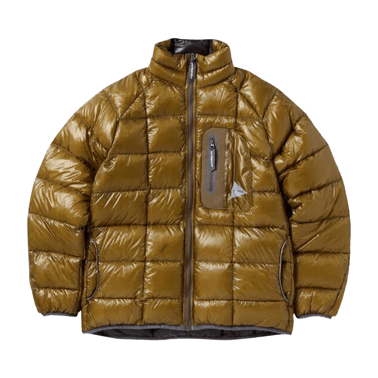 And Wander Diamond Stitch Down Jacket "Camel"
