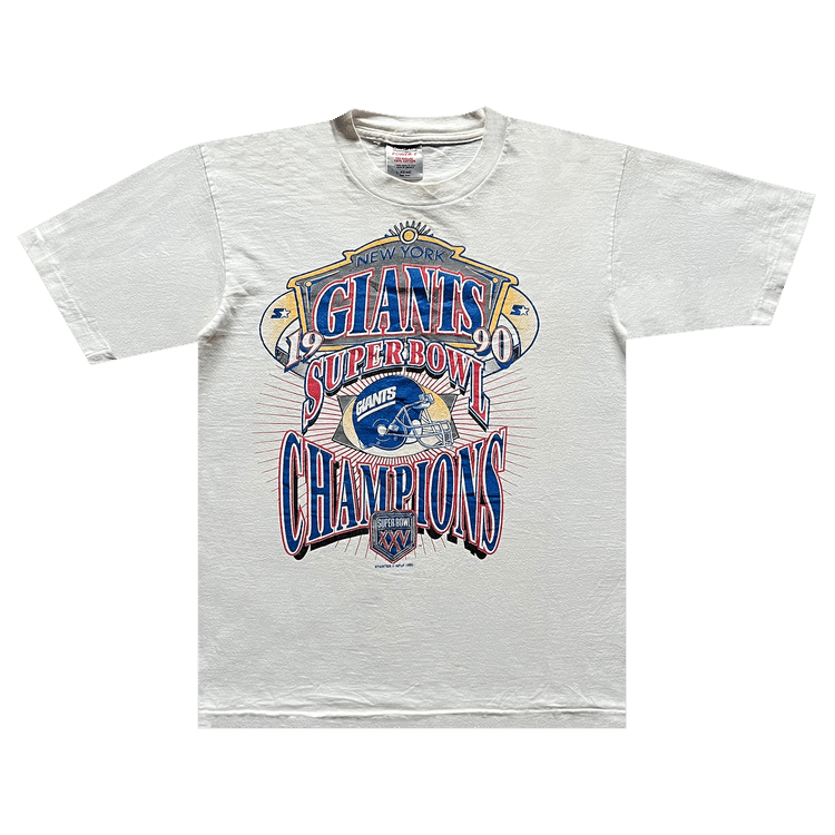 Vintage 1990 New York Giants Super Bowl Tee "White"