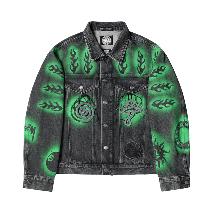 Stussy x Dries Van Noten Hand-Stencilled Denim "Washed Black"