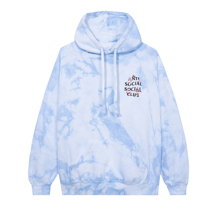 Anti Social Social Club Kkoch Never Dies Tie Dye Hoodie "Blue"