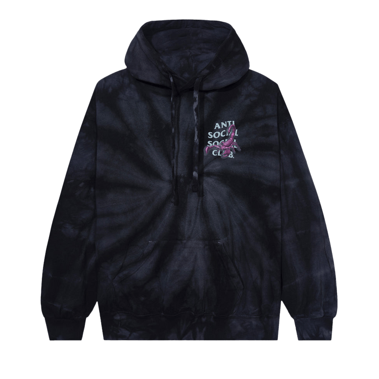 Anti Social Social Club Moodsting Tie Dye Hoodie "Black"