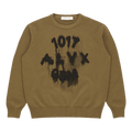 1017 ALYX 9SM Treated Logo Crewneck Sweater "Military Green"